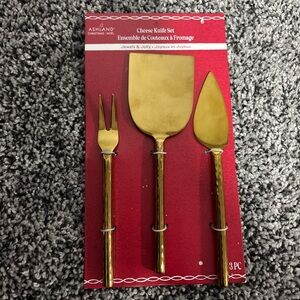 Ashland Gold Cheese Knife Trio